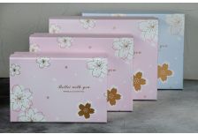 Набор подарочных коробок 1/3 Прямоугольный Золотой цветок