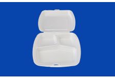 Ланч бокс LB-3(83) БЕЛЫЙ   /247*206*70/   Южуралпак   (200шт)