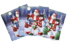 НГ Салфетки 33х33 3-х сл. (МАРИО) 20 л/20шт 