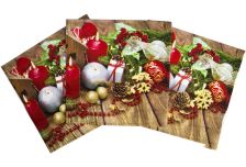 НГ Салфетки 33х33 3-х сл. (МАРИО) 20 л/20шт 