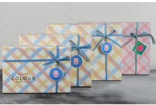 Набор подарочных коробок 1/3шт ПРЯМОУГ. КЛЕТКА