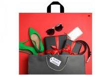 Пакет петля  Тико 55х60 Зеленые туфли /5уп х 50шт/ ПВД 60мкм (250шт)  петля