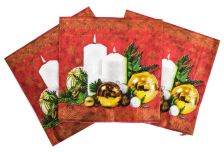 НГ Салфетки 33х33 3-х сл. (МАРИО) 20 л/20шт 