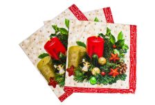 НГ Салфетки 33х33 3-х сл. (МАРИО) 20 л/20шт 