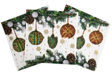 НГ Салфетки 33х33 3-х сл. (МАРИО) 20 л/20шт 