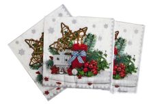 НГ Салфетки 33х33 3-х сл. (МАРИО) 20 л/20шт 