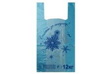 Пакет Майка РОСТОВ 27х49 4,2гр БЗП НГ Узоры синие (3000шт)