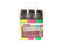 Канц Набор текстовыделителей Attache Colored 1-5мм 3 цвета (1шт)