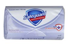 Мыло туалетное SAFEGUARD деликатное белое 90г (72шт)