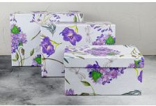 Набор подарочных коробок 1/3 ПРЯМОУГОЛЬНЫЙ  ЦВЕТЫ