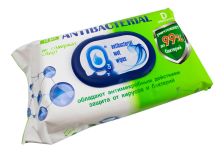 Салфетки влажные ОЗ (72шт) Антибактериальная (12уп) клапан