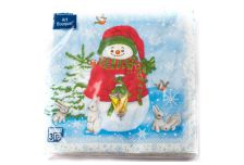 НГ Салфетки 33х33, 20 шт,3 сл. БОГЕТ (12 уп) НГ В ОЖИДАНИИ ЧУДА