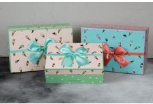 Набор подарочных коробок 1/2шт ПРЯМОУГ. МОРОЖЕНОЕ