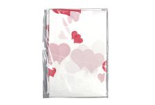 Скатерти 110х220 МП Сердечки  (200шт)  ПВД в инд. уп