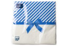 НГ Салфетки 33х33, 20 шт,3 сл. БОГЕТ (12 уп) НГ НОВОГОДНИЙ ПОДАРОК СИНИЙ