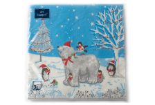 НГ Салфетки 33х33, 20 шт,3 сл. БОГЕТ (12 уп) НГ УМКА И ДРУЗЬЯ