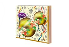 НГ Салфетки 33х33, 18 шт,3 сл. PLUSHE (34 уп) НГ НОВОГОДНЯЯ ИГРУШКА