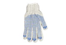 Перчатки ХБ 5-ти нит. с ПВХ 7,5 класс Точка (250пар) светло-серые