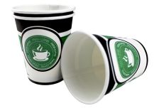 Бум стакан ГринПак 0,185л диам 73мм ГН Кофе/чай зеленый /20уп * 50шт/ (1000шт)