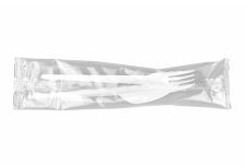 Миксы Вилка белая+Нож белый 1шт (200шт)