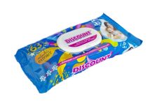 Салфетки влажные Озон/Дисконт (63шт) Календула/Витамин Е (22уп) без запаха