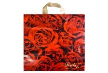 Пакет петля  Серикоф 34х37 Розы /16уп х 25шт/ ПВД 95мкм (400шт) петля