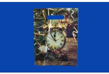 Пакет выруб  НГ Тико 20х30 Будильник новогодний  /30уп х 100шт/ (3000шт) .