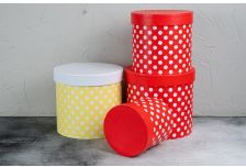 Набор подарочных коробок 1/3 ЦИЛИНДР ГОРОХ