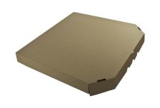 Короб под пиццу  цельный гофрокартон Т23 Е 330х330 бурый ПАЛЛЕТ (3900шт)