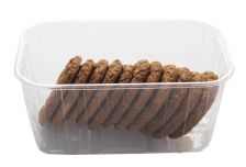 Контейнер прямоуг. ПР-КФ-80 (ПЭТ)  /188*120*80/  Протек (500шт)