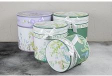 Набор подарочных коробок 1/4 ЦИЛИНДР  СЕРИЯ НЕЖНОСТЬ