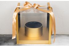 Набор подарочных коробок 1ШТ КУБ С КРЫШКОЙ ИЗ ОРГСТЕКЛА