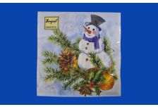 НГ Салфетки 33х33, 20 шт,2 сл. БОГЕТ (15 уп) НГ СНЕГОВИК