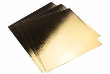 Подложка картонная 3 мм 300х300мм золото/жемчуг (20шт)