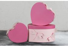 Набор подарочных коробок 1/3 ШТ СЕРДЦЕ 3Д СТРЕКОЗЫ