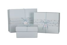 Набор подарочных коробок 1/3 Прямоуг. бант органза