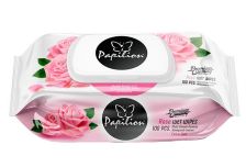 Салфетки влажные Papilion (100шт) Rose/Роза (18уп) клапан