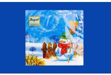 НГ Салфетки 33х33, 20 шт,2 сл. БОГЕТ (15 уп) НГ СНЕЖНАЯ НОЧЬ