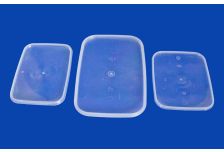 Крышка к ведру   1л   прозрачная прямоугольная   /141*101/   АМ   (1200шт)