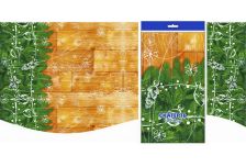 НГ Скатерти 120х800  (25шт)  ИНТЕРПАК в рулоне  Новогодний стол