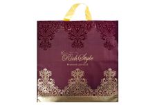 Пакет петля  ДПА 40х40 Премиум бордо/20уп х 25/ ПВД 95мкм (500шт)