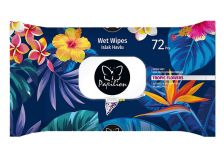 Салфетки влажные Papilion (72шт) Tropic flowers/ Тропические цветы (24уп) клапан