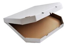 Короб под пиццу  цельный гофрокартон Е 500х500 белая (100шт)