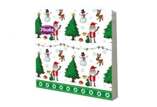 НГ Салфетки 33х33, 15 шт,2 сл. PLUSHE (30 уп) НГ НОВОГОДНИЙ ПРИВЕТ