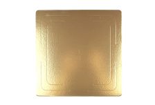 Подложка картонная 3мм 260х260 золото/жемчуг 1ЕА (20шт)