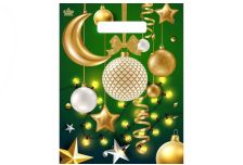 Пакет выруб  НГ Тико 23х30 Мерцание золота /30уп х 100шт/ (3000шт) .