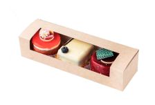 ОСК контейнер под десерт с окном Sweet show box 200х80х60 (175шт)