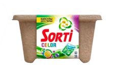 БХ Капсулы для стирки Sorti Color,10 шт в ЭКО упаковке (4 шт/кор)  Нэфис