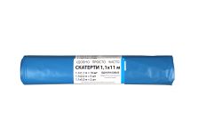 Скатерти 110х1100 ПВД Голубая однотонная УПЧ 10/5/2 шт/рул (20рул)