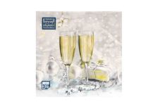 НГ Салфетки 33х33, 20 шт,3 сл. Art Bouquet (12 уп) НГ БРЫЗГИ ШАМПАНСКОГО